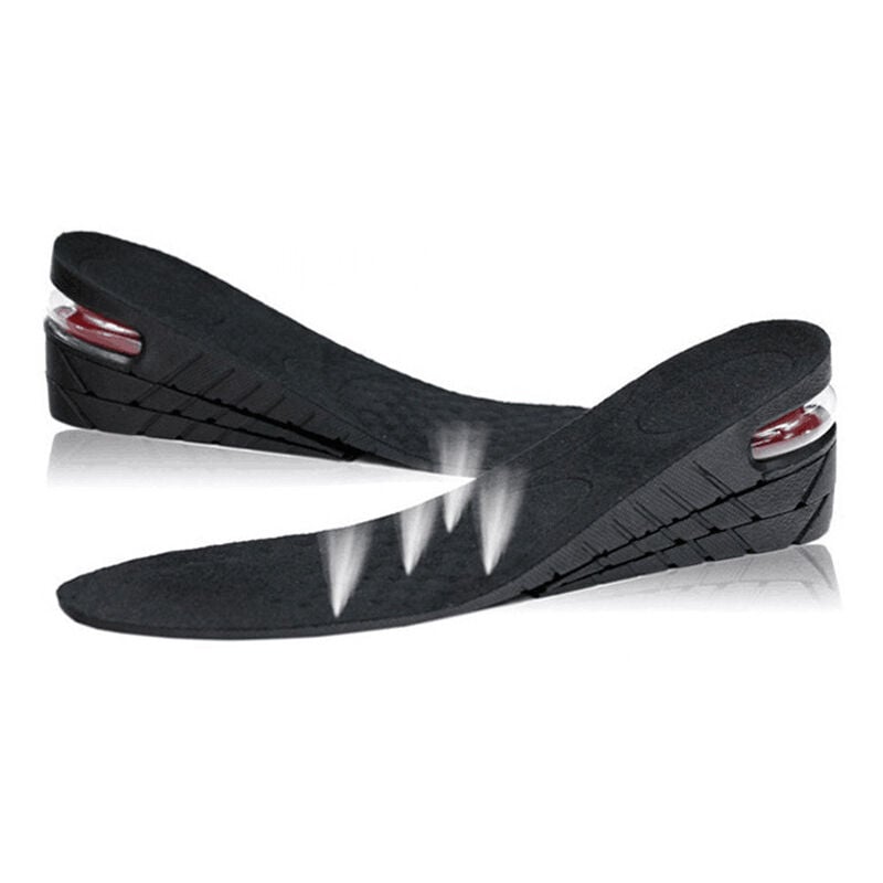 Paire de semelles Booster - Semelles pour hommes, 3 épaisseurs, noires