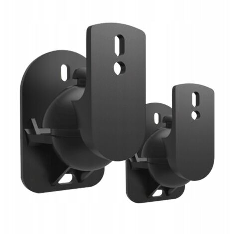 paire de supports d'enceintes noirs, supports de fixation muraux universels