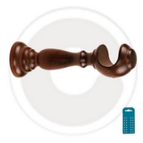 Paire de supports pour tringles A  rideaux en bois naturel 35 mm A  18 cm du mur
