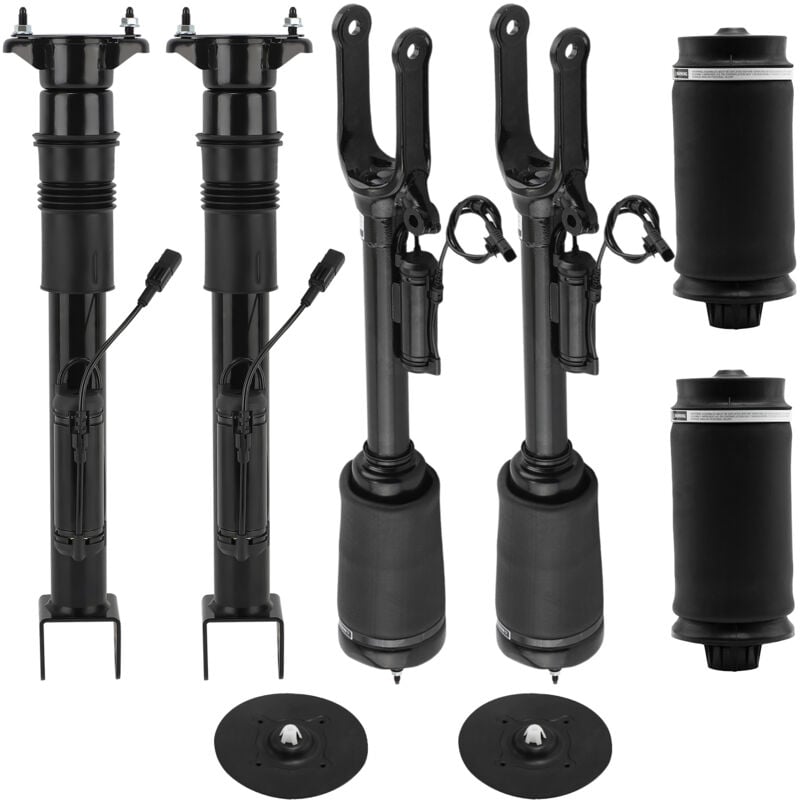 Maxpeedingrods - Paire de suspension pneumatique arrière + (avant + arrière) amortisseurs...