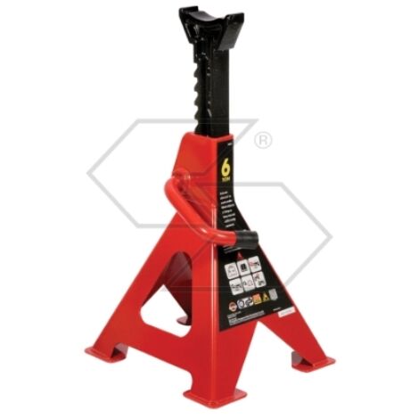 Paire de tréteaux réglables capacité 6000Kg hauteur fermée 390 mm ouverte 610mm