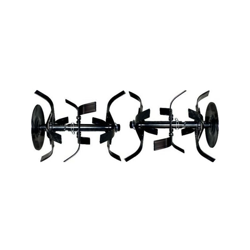 Paire de fraise motobineuse triple couronnes universel