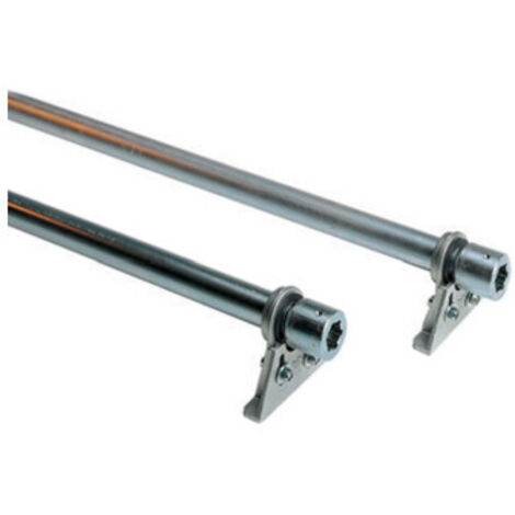 PAIRE DE TUBES GALVANISÉS AVEC EMBASE L. 2.000 MM BENINCA' AU.45ZL 9868040 AUTOMATION