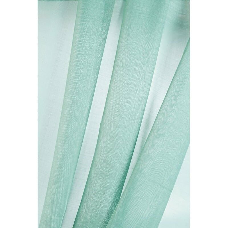 Paire de vitrages unis - 60x140cm - Céladon