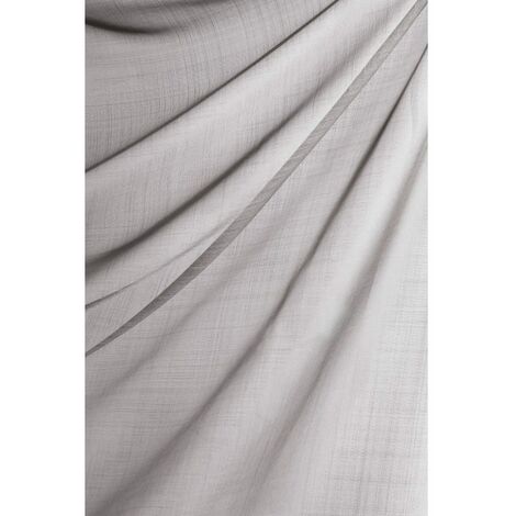 Paire de vitrages unis - 60x140cm - Gris