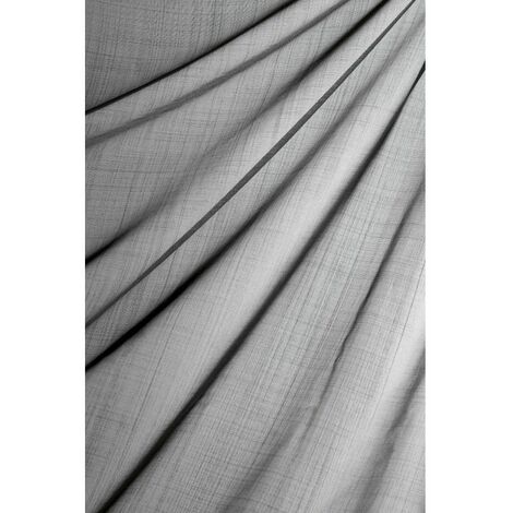 Paire de vitrages unis - 60x140cm - Gris anthracite
