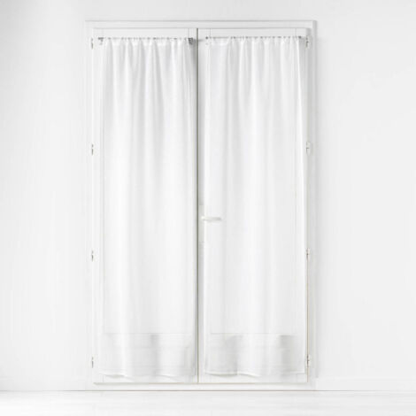 Paire de Voilage Passe-Tringle "Carlin" 70x200cm Naturel