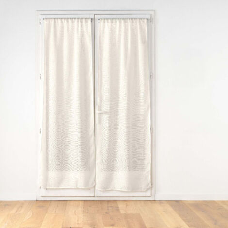 Paire de Voilage Passe-Tringle "Haltona" 70x240cm Naturel