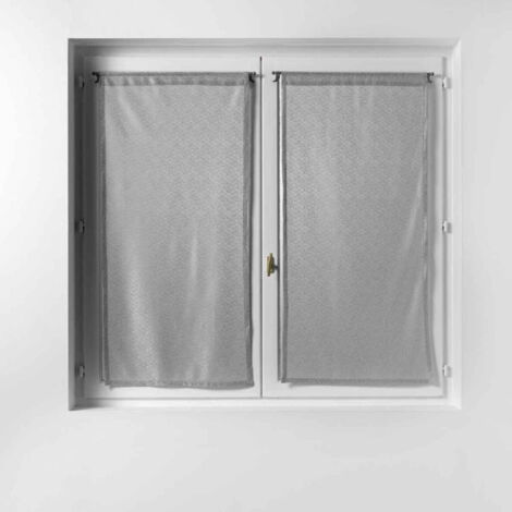 Paire de Voilages "Castille" 60x160cm Gris