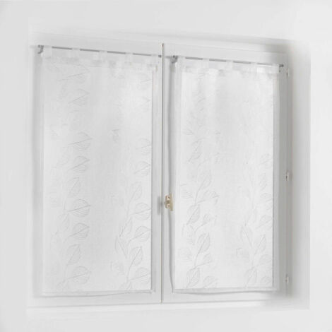 Paire de Voilages "Edenia" 60x120cm Blanc