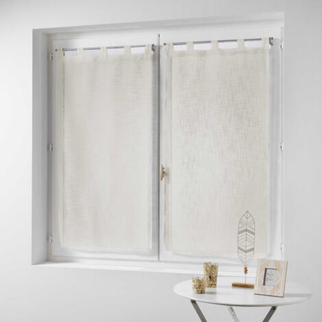 Paire de Voilages "Haltona" 60x160cm Naturel