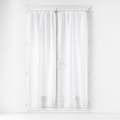 Paire de Voilages "Lisséa" 70x200cm Blanc