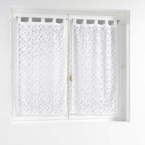 Paire de Voilages Maille "Manon" 60x160cm Blanc