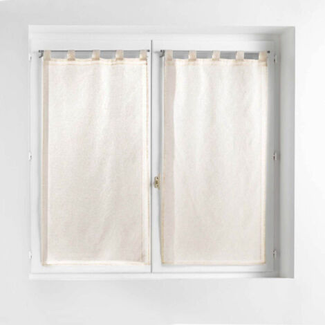 Paire de Voilages "Norine" 60x120cm Naturel