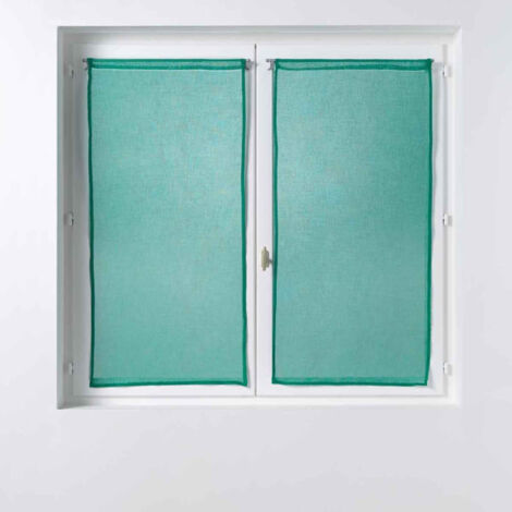 Paire de Voilages "Sandra" 60x160cm Émeraude