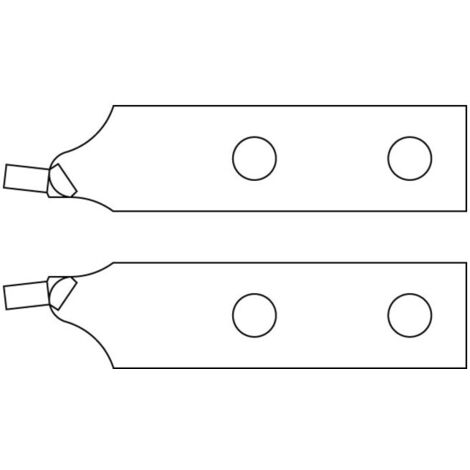 Paire d'embouts de rechange Gedore, droits, d 3,2 mm, rouges