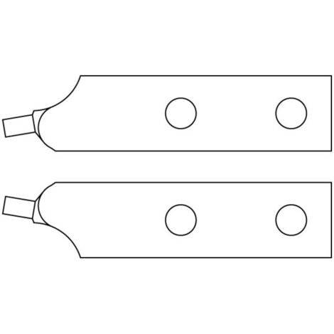 Paire d'embouts de remplacement Gedore, bleus, droits, diamètre 4,5 mm
