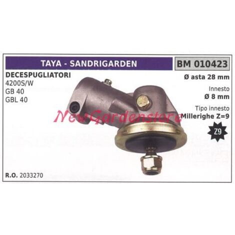 Paire d'engrenages coniques Débroussailleuse TAYA 4200S/W GB 40 GBL 40 010423