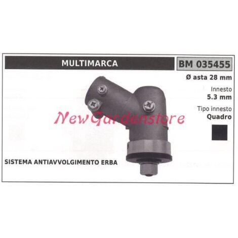 Paire d'engrenages coniques pour débroussailleuse 035455 Arbre Ø  28 Ø  5.3 embrayage carré