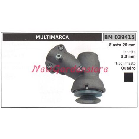 Paire d'engrenages coniques pour débroussailleuse 039415 Arbre Ø  26 Ø  5.3 accouplement carré