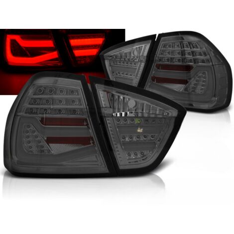 Paire feux arriere BMW serie 3 E90 Berline de 2005 a 2008 LED BAR fume