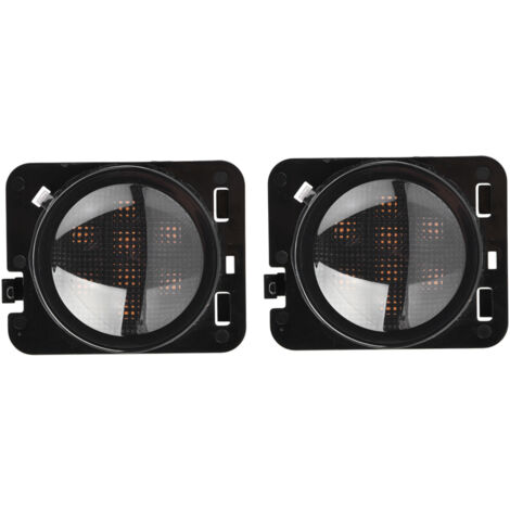 Paire Feux de Position Latéraux LED pour Jeep Wrangler JK 2007-2015