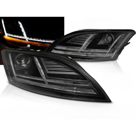 Paire feux phares Audi TT 8J de 2010 a 2014 Daylight led DRL noir Xenon AFS-32019202