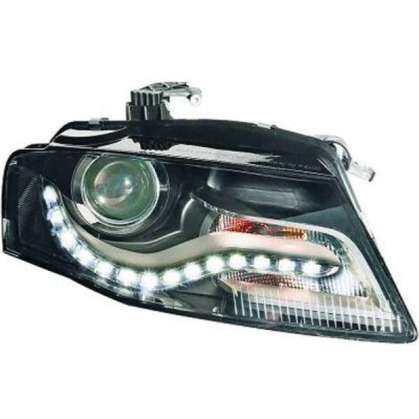 Paire Feux Phares avant Audi A4 B8 2007 a 2011 Noir Halogene-37398569