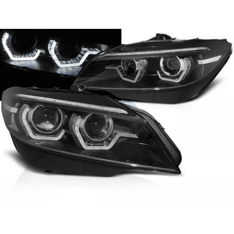 Paire feux phares BMW Z4 E89 de 2009 a 2013 DRL LED Seq Xenon Noir-32666531