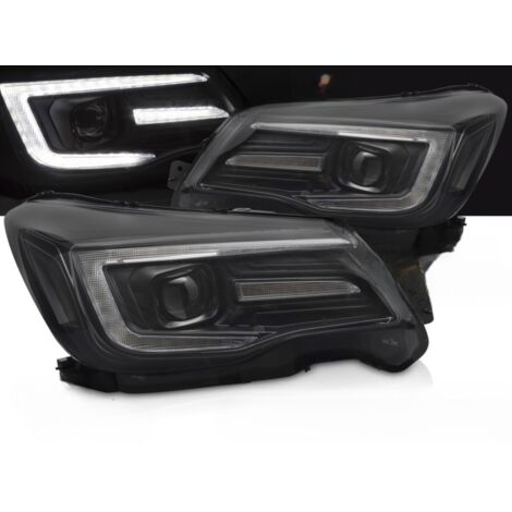 Paire Feux Phares Subaru Forester 13-18 XENON LED DRL LTI Dyn Noir-41424965