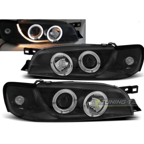 Paire Feux Phares Subaru Impreza 1993 a 2000 Angel eyes noir-27361826