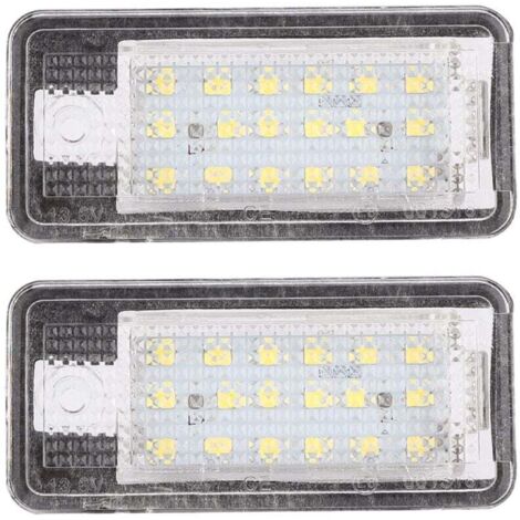 Paire Feux Plaque Immatriculation Arrière LED Universel Compatible Audi