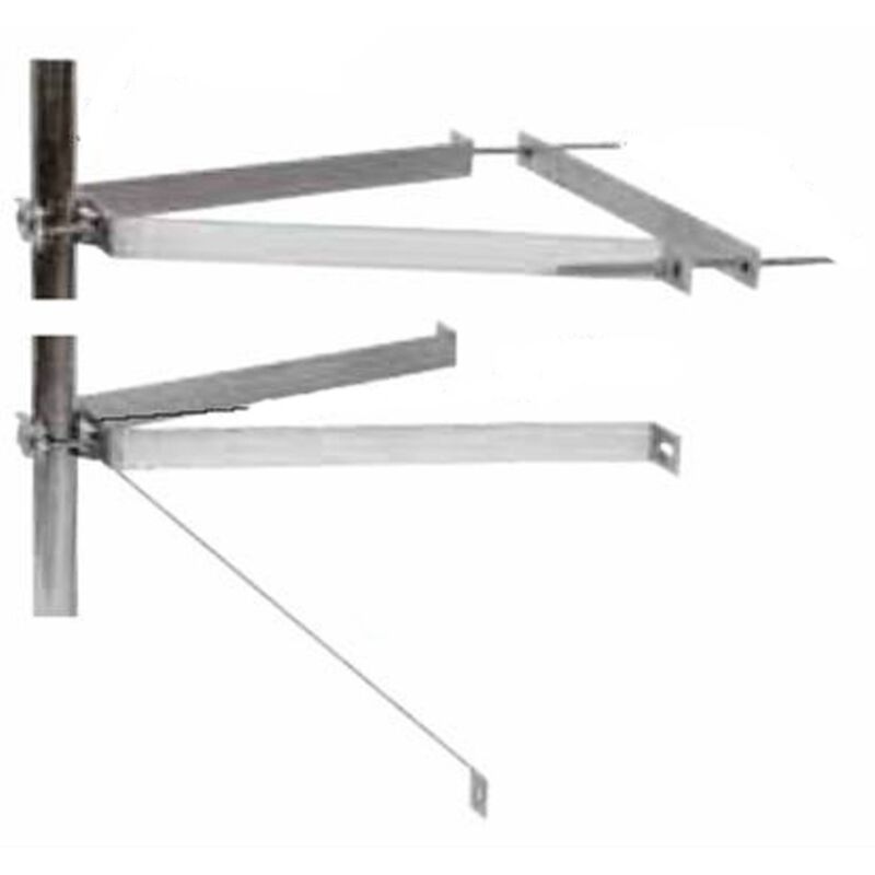 Paire de fixations murales deport 55cm sans contre plaque Erard 800892