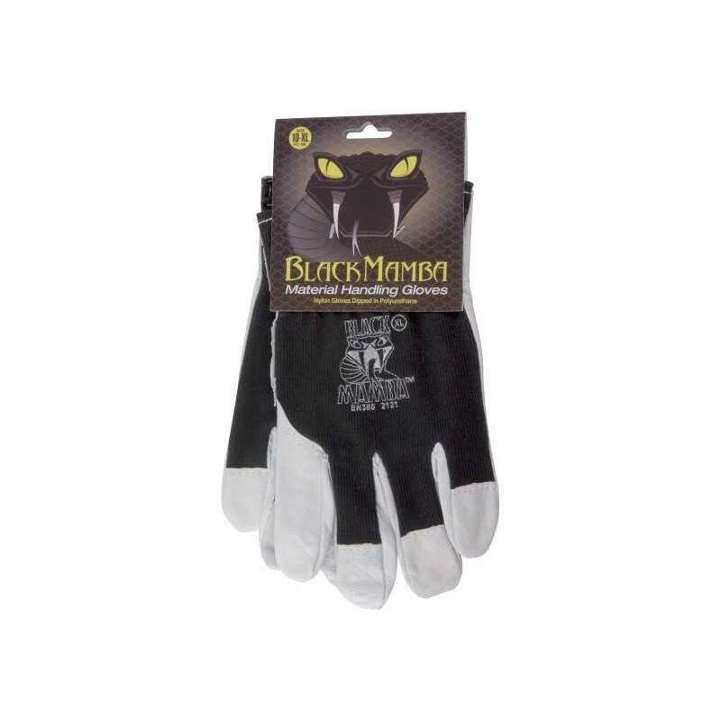Paire gants cuir / coton XL