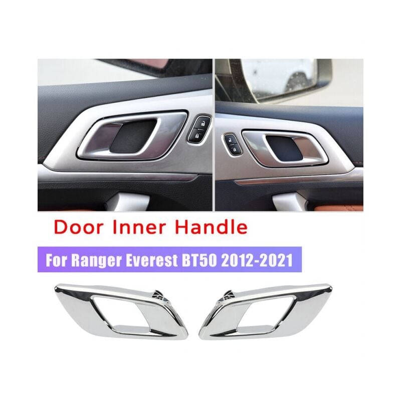 Serbia - Paire gauche et droite Ford Ranger 2012-2021 Everest 2015-2021 Mazda BT50 2012-2019 Poignée de porte intérieure de voiture chromée