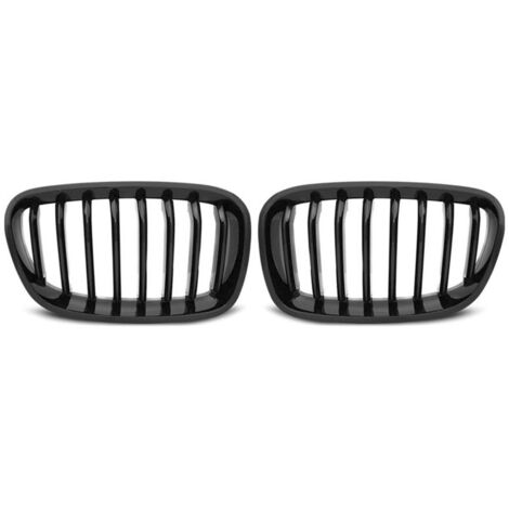 Paire grilles calandre BMW serie 1 F20/F21 de 2011 a 12/2014 Noir brillant-27318121