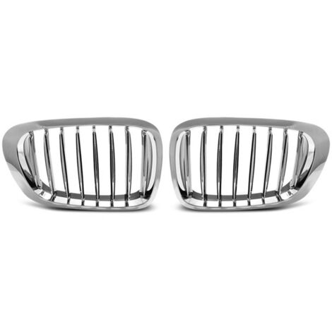 Paire grilles calandre BMW serie 3 E46 coupe cab de 04/1999 a 03/2003 Chrome-27318052