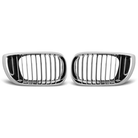 Paire grilles calandre BMW serie 3 E46 de 09/2001 a 03/2005 Chrome Berline/Break-27318062