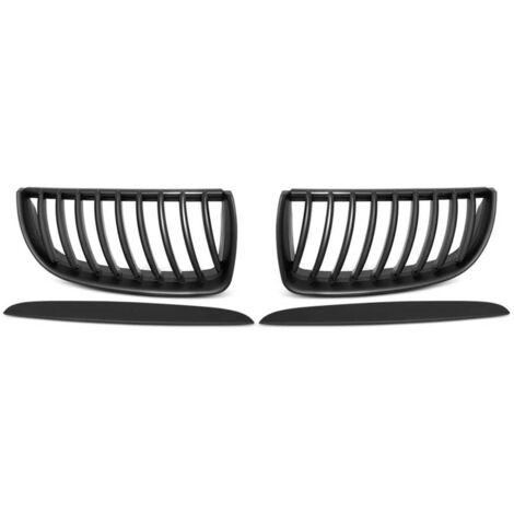 Paire grilles calandre BMW serie 3 E90 / E91 de 03/2005 a 08/2008 Noir matt-27318056
