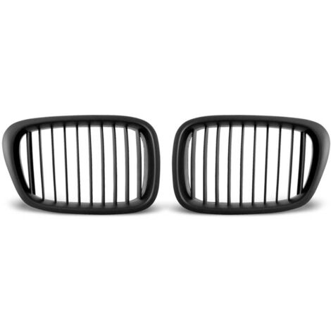 Paire grilles calandre BMW serie 5 E39 de 09/1995 a 06/2003 Noir-27318067