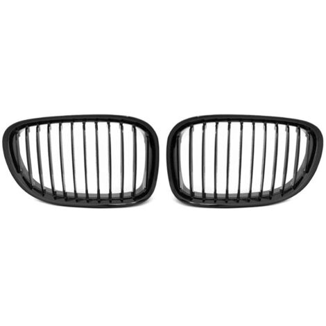 Paire grilles calandre BMW serie 7 F01 de 2009 a 2015 Noir brillant-27318119