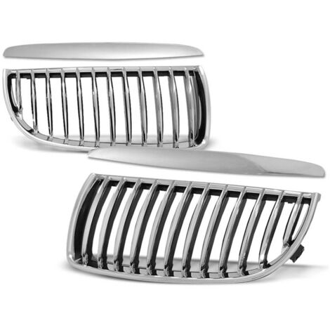Paire grilles de calandre BMW serie 3 E90/E91 de 03/2005 a 08/2008 Chrome-27318074