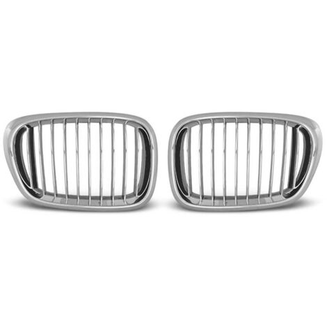 Paire grilles de calandre BMW serie 5 E39 de 09/1995 a 06/2003 Chrome-27318053