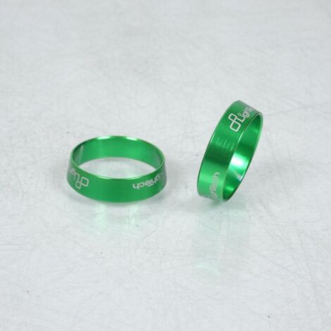 Paire insert vert d'embout guidon Lightech pour moto Kawasaki