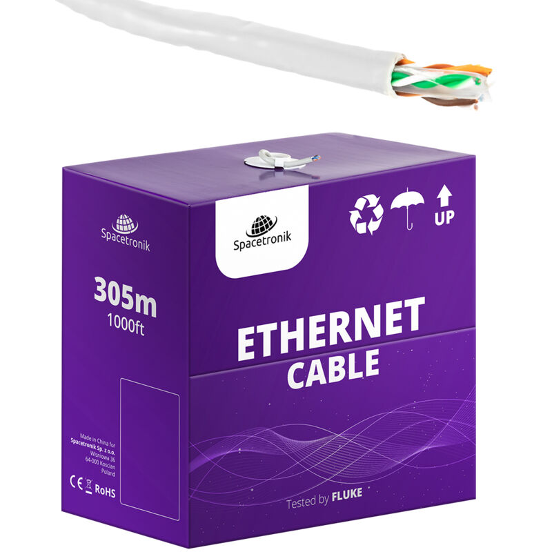 paire torsadée CAT6 U/UTP AWG24 CU PVC OD 6.0 Eca 305m