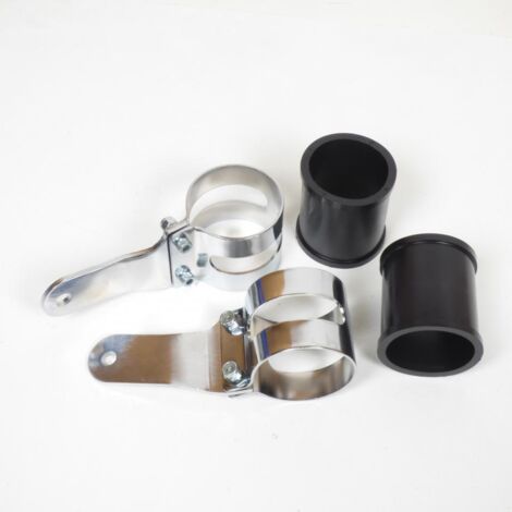 Paires de pattes de feu avant chromées pour moto D 53 à 57mm café