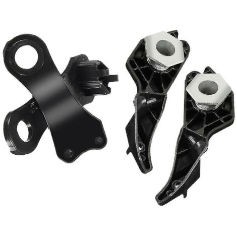 paires de supports de réparation pour phares halogènes (clips) pour BMW E60/E61 (réf. 63126941478, noir)