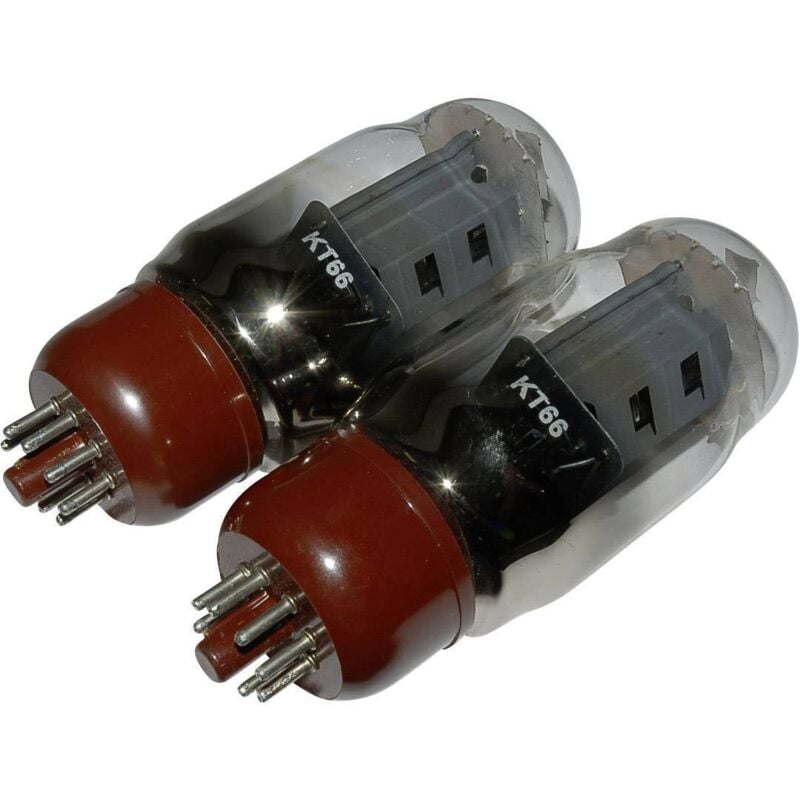 Paires de tube appairés KT 66 Pôle 8 Culot octal Q38636