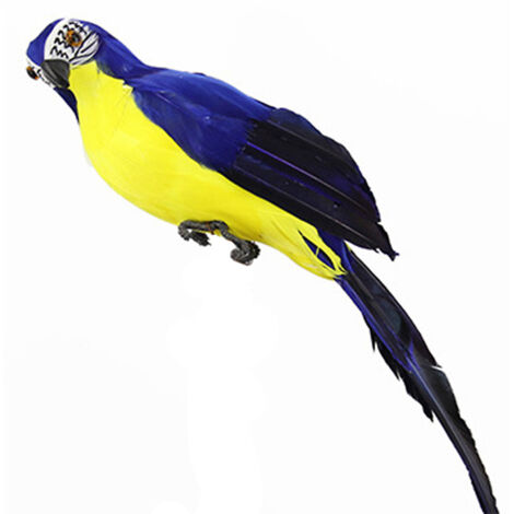Pájaro artificial de espuma, 25 cm, relleno de plumas y espuma, una idea de regalo decorativa única.