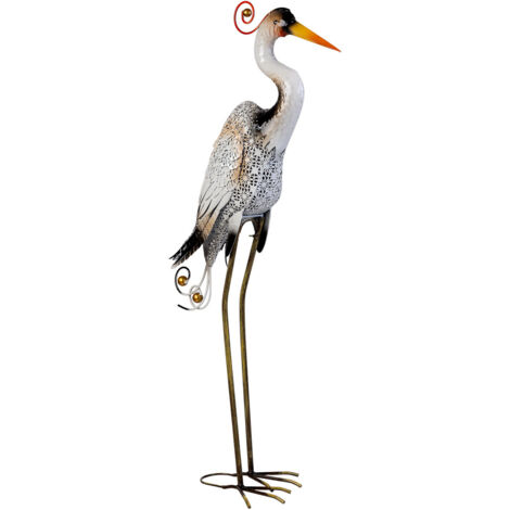 Pájaro decorativo de metal 53.98x22.23x113.03h cm
